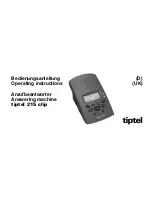 TIPTEL 215 clip Operating Instructions Manual предпросмотр