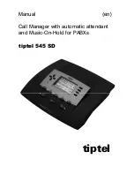 TIPTEL 545 SD Manual preview