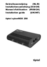 Предварительный просмотр 1 страницы TIPTEL cyberBOX 250 Installation Manual