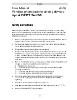 Предварительный просмотр 9 страницы TIPTEL DECT Set 50 User Manual