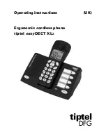 TIPTEL easyDECT XL2 Operating Instructions Manual предпросмотр