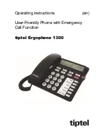 TIPTEL Ergophone 1300 Operating Instructions Manual предпросмотр