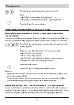 Preview for 25 page of TIPTEL Ergophone C Programming Instructions Manual