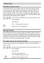 Preview for 43 page of TIPTEL Ergophone C Programming Instructions Manual