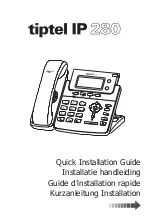 Предварительный просмотр 1 страницы TIPTEL IP 280 Quick Installation Manual