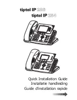 Предварительный просмотр 1 страницы TIPTEL IP 284 Quick Installation Manual