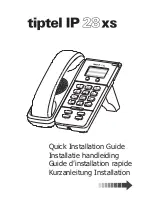 TIPTEL IP28xs Quick Installation Manual предпросмотр