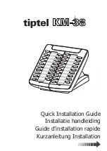 TIPTEL KM-38 Quick Installation Manual preview