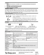 Preview for 2 page of TipTemp TN408XC Operating Instructions