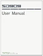 Предварительный просмотр 1 страницы Tiptop Audio SD909 User Manual