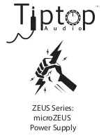 Tiptop Audio ZEUS Series microZEUS User Manual preview