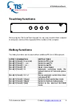 Preview for 8 page of TIS electronics QuickTouch 875250 User Manual