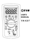 TIS E217 User Manual preview