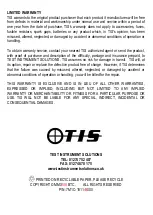 Preview for 24 page of TIS E217 User Manual