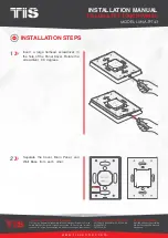 Preview for 3 page of TIS LUNA TFT43 Installation Manual