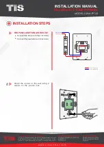 Предварительный просмотр 11 страницы TIS LUNA TFT43 Installation Manual