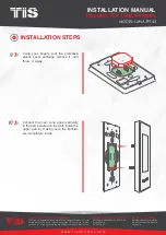 Preview for 12 page of TIS LUNA TFT43 Installation Manual