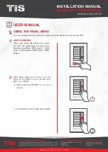 Preview for 29 page of TIS LUNA TFT43 Installation Manual