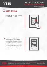 Preview for 30 page of TIS LUNA TFT43 Installation Manual
