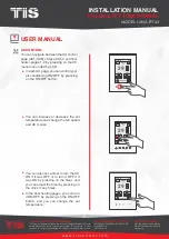 Preview for 31 page of TIS LUNA TFT43 Installation Manual