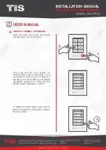 Preview for 34 page of TIS LUNA TFT43 Installation Manual