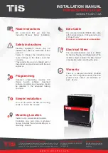 Preview for 2 page of TIS P.S-24V-1.5A Installation Manual