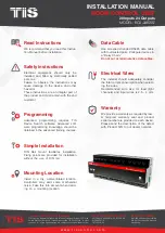 Preview for 2 page of TIS RCU-24R20Z Installation Manual