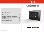 TIS TIP-DPH-INT7 User Manual предпросмотр