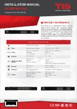 Preview for 1 page of TIS TIS-AVIP-MTX44 Installation Manual