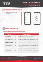 Preview for 10 page of TIS Venera Switch Installation Manual
