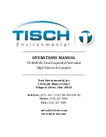 Tisch Environmental TE-5000-BL Operation Manual preview