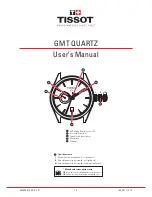 Tissot GMT QUARTZ User Manual preview