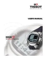 Tissot HIGH T User Manual preview