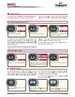 Preview for 14 page of Tissot HIGH T User Manual