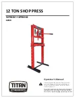 Preview for 1 page of Titan Attachments 12PRESS1 Operator'S Manual