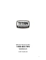 Preview for 47 page of Titan Attachments 191585 Operator'S Manual