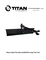 Preview for 1 page of Titan Attachments ATVBLD Owner'S Manual