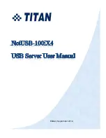 Titan Electronics NetUSB-100iX4 User Manual предпросмотр