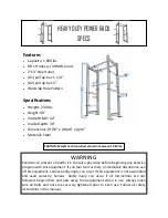 Preview for 6 page of Titan Fitness HEAVY DUTY POWER RACK Owner'S Manual