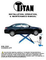 Titan Lifts MRL-6000 Installation, Operation & Maintenance Manual preview