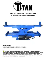 Titan Lifts RJ-6K-HP Installation, Operation & Maintenance Manual preview