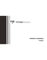 TITAN RADIO TR2X Owner'S Manual предпросмотр