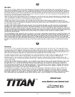 Preview for 82 page of Titan 0558043 Operating Manual