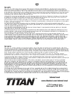 Preview for 83 page of Titan 0558043 Operating Manual