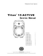 Titan 15 ACTIVE Service Manual preview