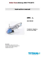 Preview for 1 page of Titan 224 000200 Instruction Manual