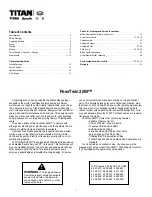 Preview for 2 page of Titan 335-500 Owner'S Manual