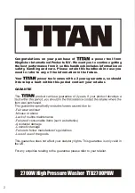 Предварительный просмотр 2 страницы Titan 5059340124148 Instruction Manual