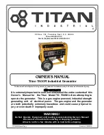 Предварительный просмотр 1 страницы Titan 7500M Owner'S Manual