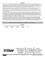 Предварительный просмотр 28 страницы Titan Advantage GPX 220 Owner'S Manual